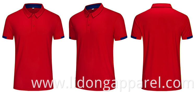 Custom Logo Design Men's Polo Tshirt Golf Tshirts Made in China